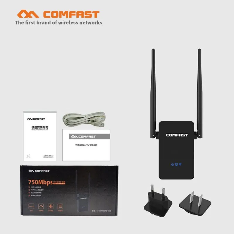

COMFAST Wireless-n 5Ghz wifi router 750Mbps wireless repeater WIFI extender Signal Booster wifi coverage 160sq.m wifi repeator