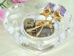 

30 notes crystal rose music box heart shape music box valentine's day gifts wedding souvenir