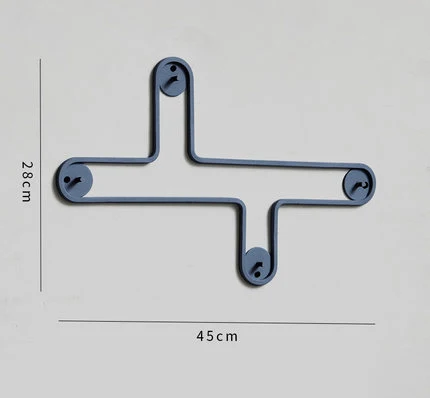 Nordic настенные украшения дерева для хранения халат металлический крюк разное держатели пальто металлические стеллажи современный Дизайн вешалка геометрический - Цвет: 10