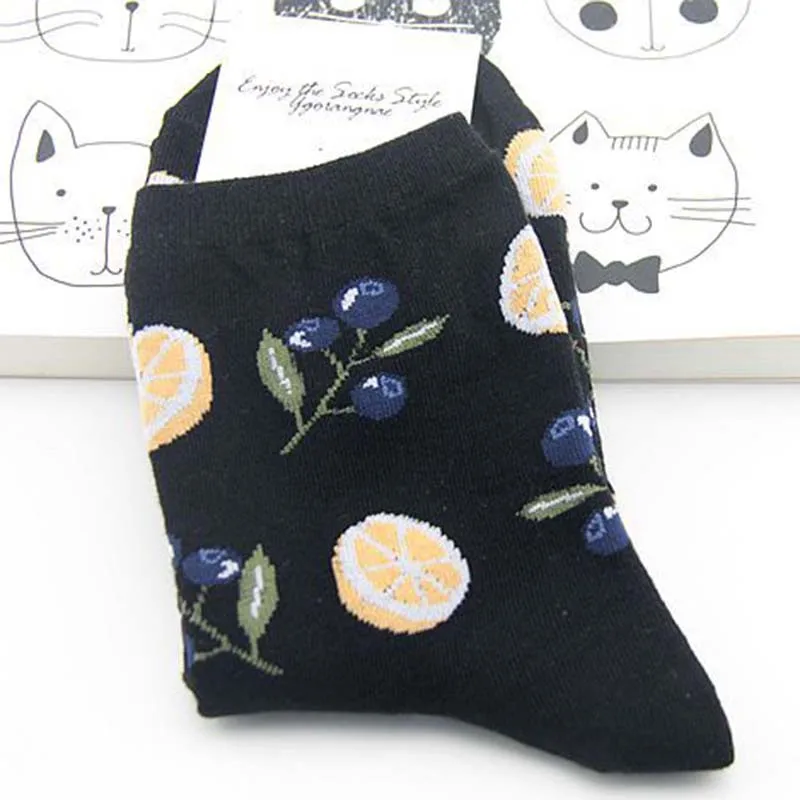 [COSPLACOOL] Harajuku/милые носки с Фламинго/авокадо/ананасом, новинка, женские носки с рисунками животных и фруктов, забавные носки с растениями, Calcetines Mujer