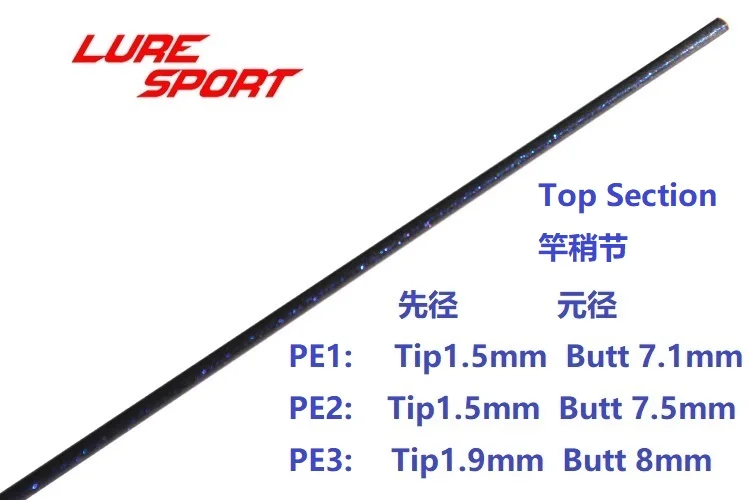 slow Jigging 1.4m Pearlescent blue paint X cross Solid carbon blank (6)