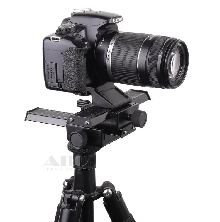 DSLR Rig Metal Two way Adjustment Camera Tripod Head Fits for Lens