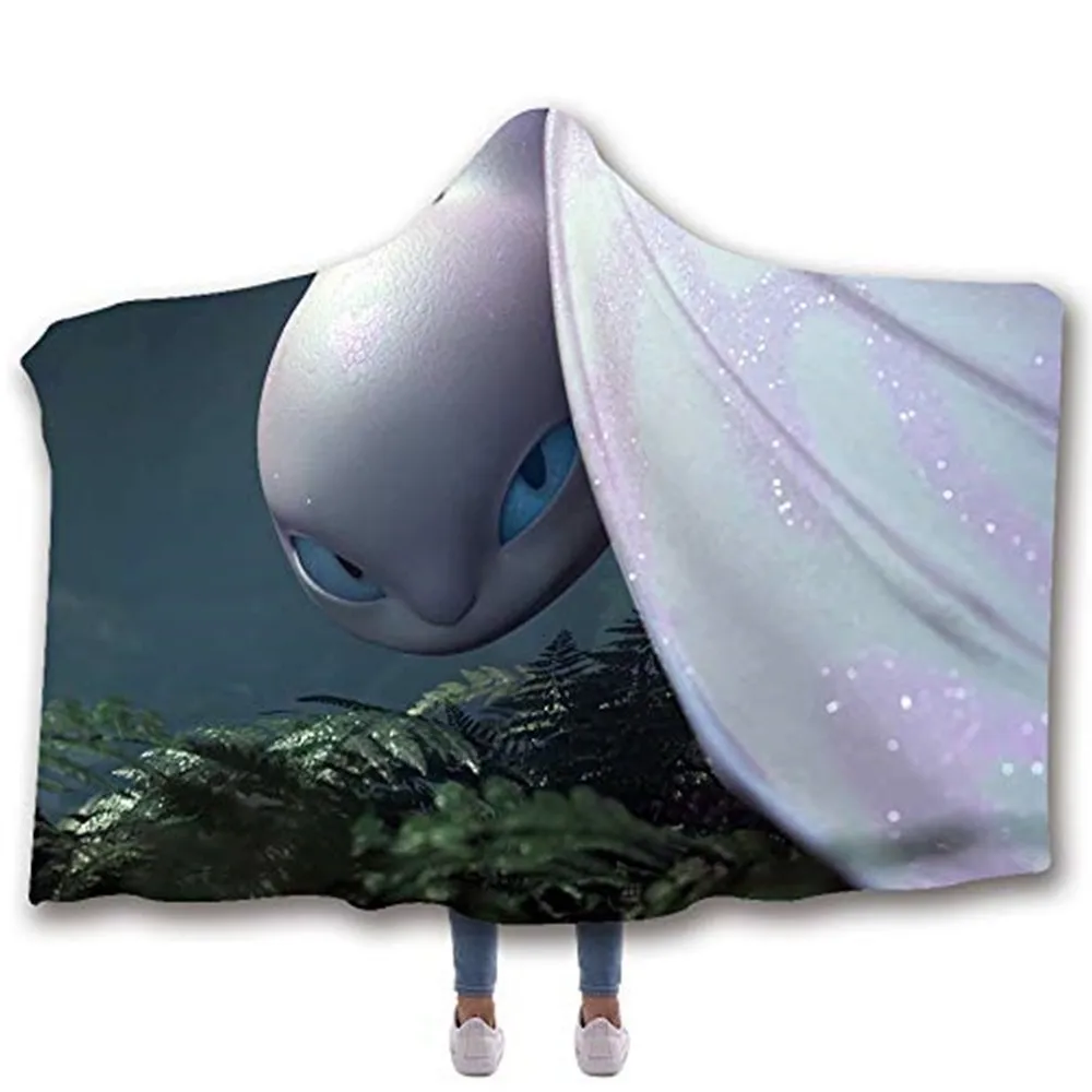 Как приручить дракона 3d печати балахон одеяло микрофибра плюшевое с капюшоном одеяло диван обратно в школу путешествия офис плед - Цвет: 019