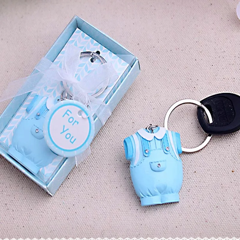 1 pcs Hot Sale Resin Handmade Key Chain Pink Blue Keyring Wedding Party
