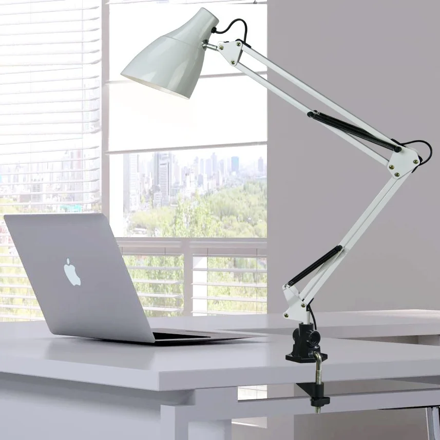 American folding machinery operation model eye reading clip learning jewelry work table shoe metal clip lamp