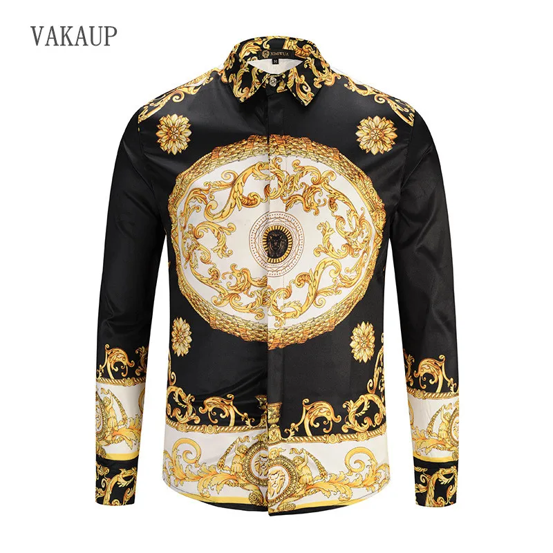 2018 Men Camisas Mamiseta Masculina Shirt Fashion Brand Designer 3d Tuxedo Shirts Homme Casual Slim Fit Long Sleeve Shirt Men