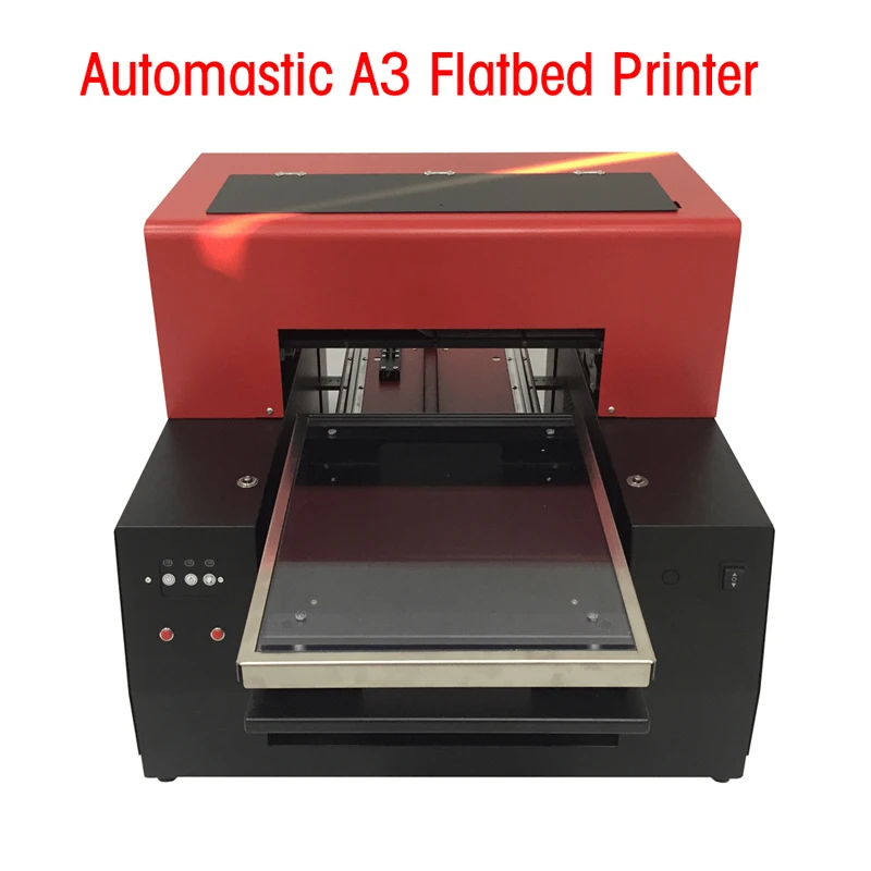 Automatic A3 size Flatbed Printer T-shirt Flatbed printer Textile Printer for T-Shirt Printing Machine plus size ladder cutout t shirt