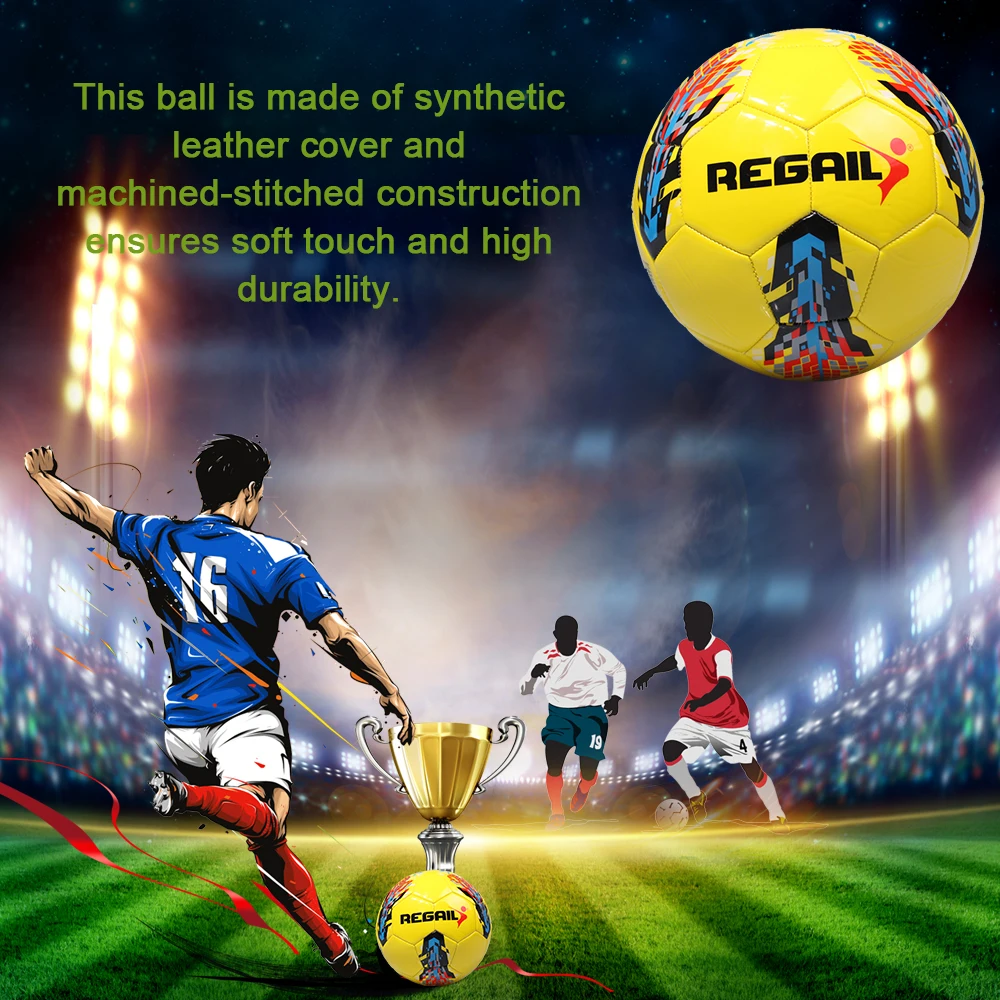 Мяч Размеры 5 ПУ машина сшиты футбольный прочность для подростка Футбол обучение игре Новое поступление открытый ПУ игры