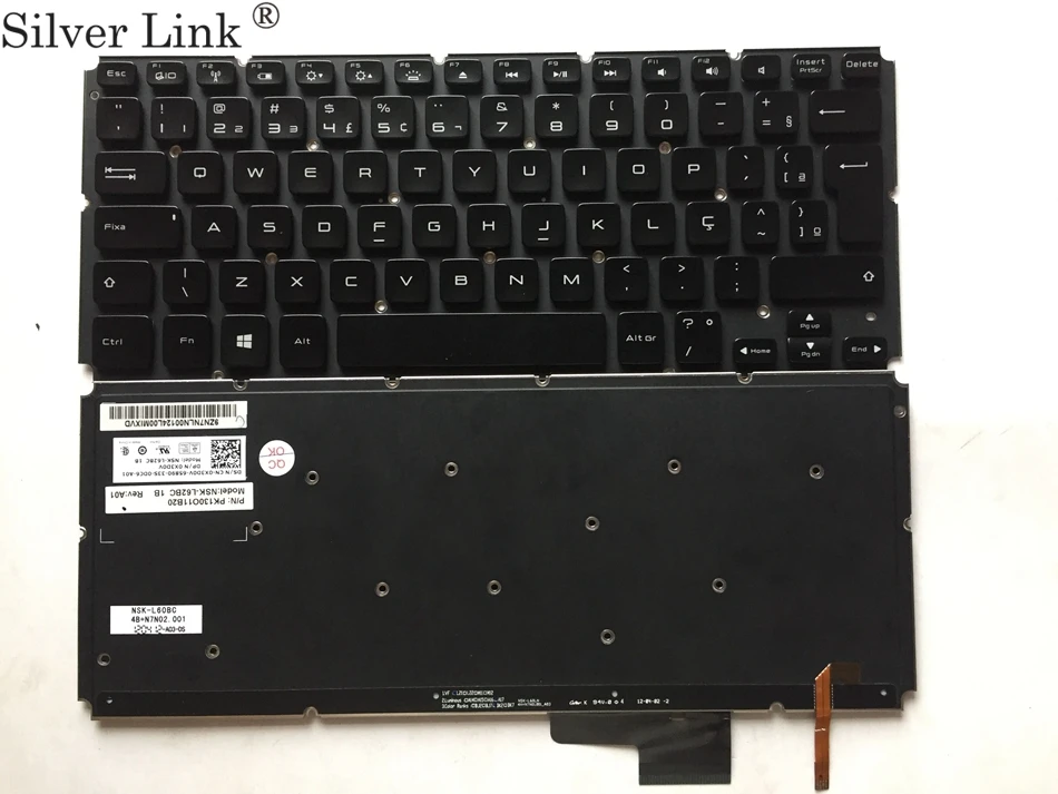 BR Brazil backlit Keyboard for DELL XPS14 15 XPS15 L421X L521X L421