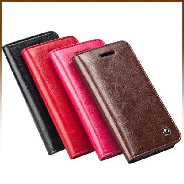 Qialino Card Holder Genuine Flip Wallet Leather Case Cover For Apple iPhone 5S 5 Black | Мобильные телефоны и аксессуары