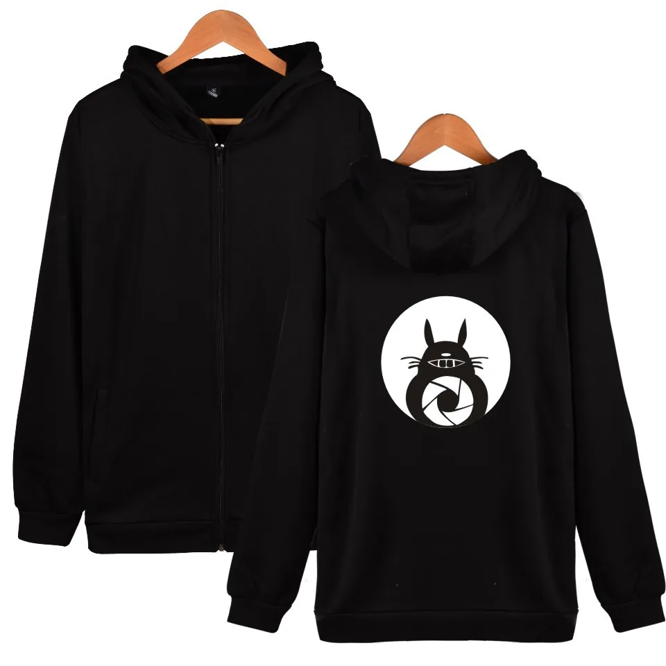 

2019 New Cartoon Totoro Winter Hoodies Sweatshirt Men Women Fashion Fleece Hoodie Casual Zipper Jacket Coat XXS-4XL Totoro
