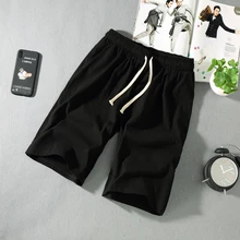 Мужские летние большие шорты плюс размер L-5XL 6XL повседневные льняные шорты мужские шнурок длиной до колена Короткие брюки в китайском стиле