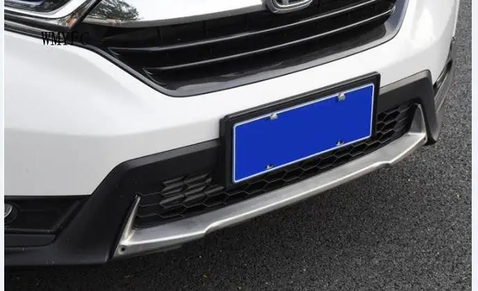 Подходит для Honda CRV CR-V спереди+ задний бампер диффузор бамперы автомобиля губ протектор гвардии опорная плита нержавеющая сталь 2PES