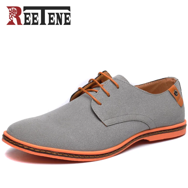 Acheter Reetene Hommes Casual Chaussures 2018 Troupeau Chaussures Hommes Mode Printemps Hommes Chaussures Confortable D été Chaussures Pour Hommes Appartements Plus La Taille 38 48