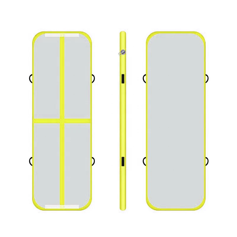 Airtrack 100x300x10 см надувные Дешевые гимнастические Матрасы для тренажерного зала с барабаном воздушные дорожки для пола цветные Tumbling воздушные дорожки для продажи - Цвет: Цвет: желтый