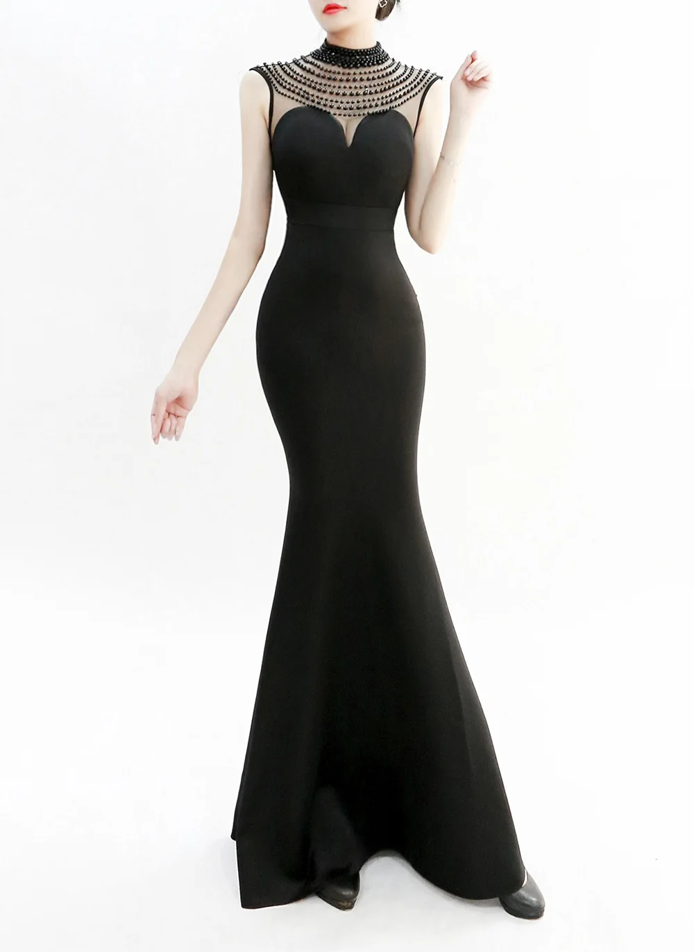 Hollow Out Diamond Banquet Party Dress Trumpet Mermaid Floor-Length Summer Dress Tunic Bodycon Sleeveless Bohemian Women Dresses (12)