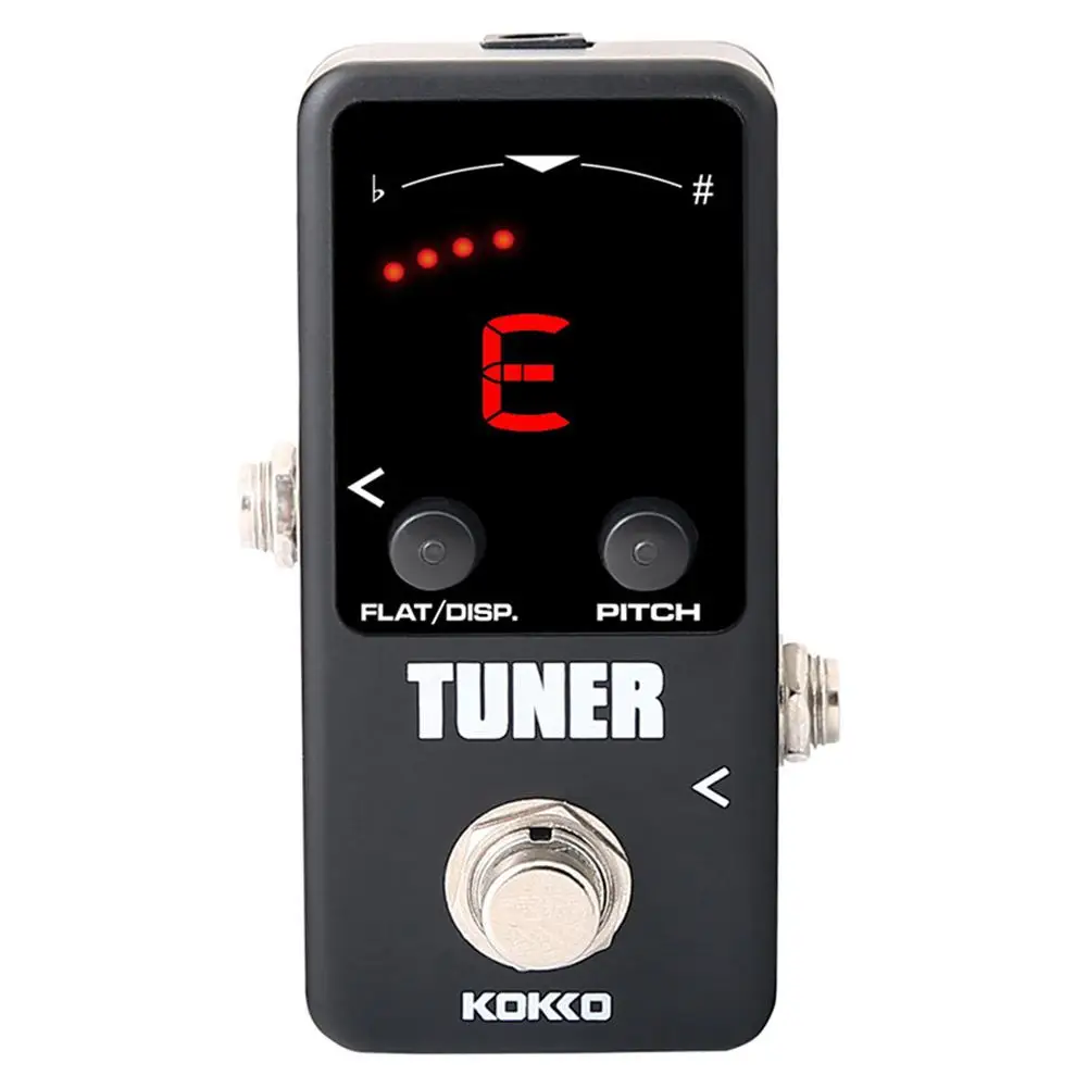 

KOKKO Mini Pedal Tuner LCD Display Guitarra Guitar Bass Violin Ukulele Stringed Instruments Tuner Effect Device