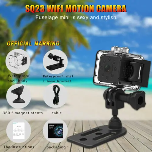 SQ23 мини камера HD микро ночного видения монитор DV + WIFI 1080P рекордер
