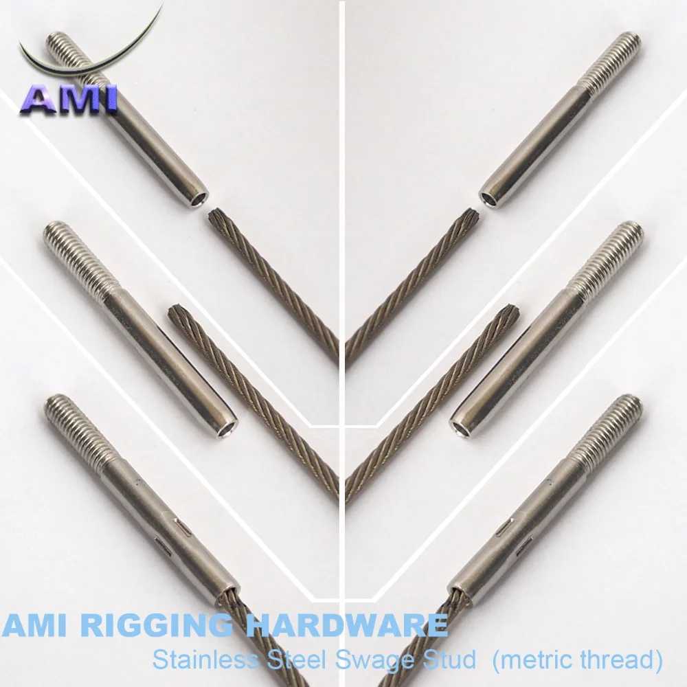 swage stud 3mm M6 53MM 2