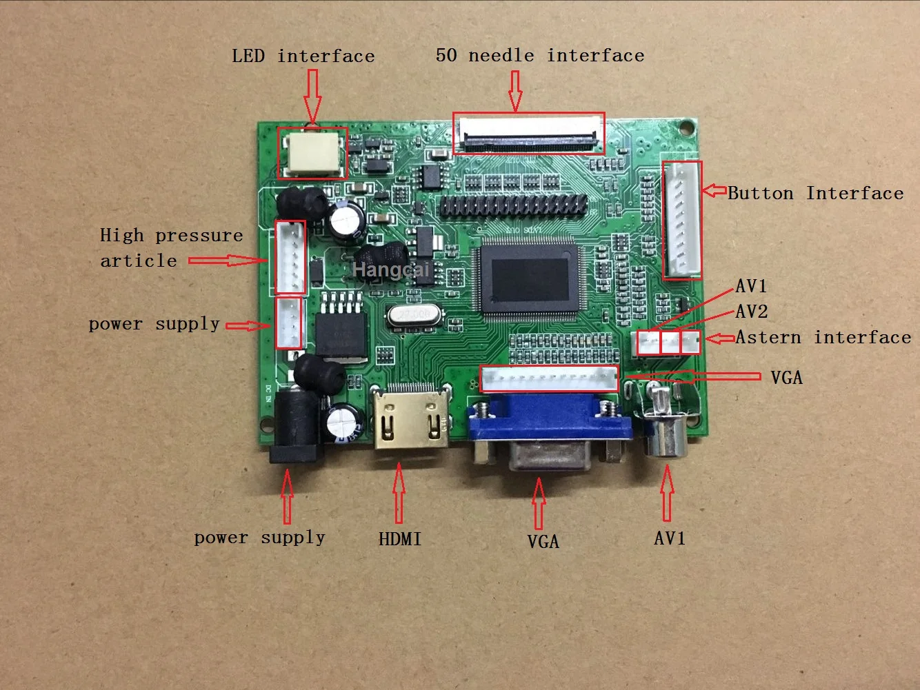 ЖК ttl LVDS плата контроллера HDMI VGA 2AV 50 PIN для AT070TN90 92 94 Поддержка автоматически Raspberry Pi драйвер платы