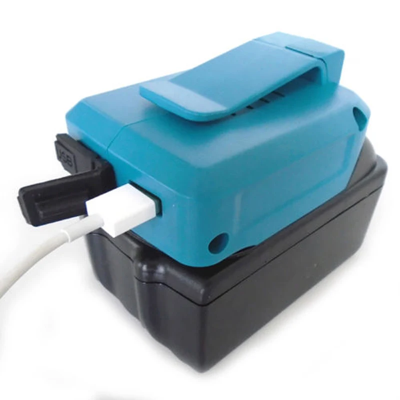 

2PCS New DEAADP05 USB Power charger adapter converter and Devices Charger compatible for Makita 18V 14.4V Lithium-Ion battery