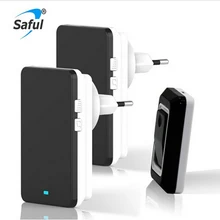 Saful беспроводной дверной звонок 110-220 В водонепроницаемый ЕС/США/AU/Великобритания штекер пресс 150 м регулируемый звук удаленный умный звонок домашний дверной звонок с изображением колокольчика