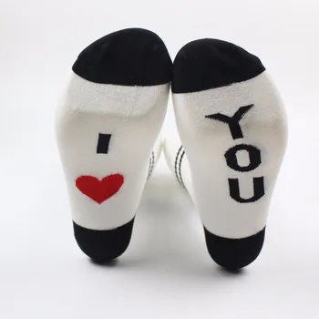 

IF YOU CAN READ THIS men and women English letters cotton socks in tube socks women Sexy I Love You My BoyFriend Kiss Me
