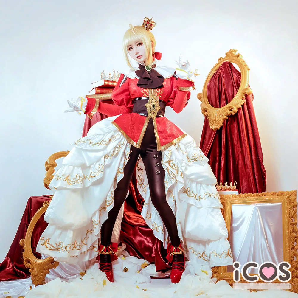 Fate/EXTELLA LINK Nero King Новогодняя одежда на Хэллоуин карнавальный костюм