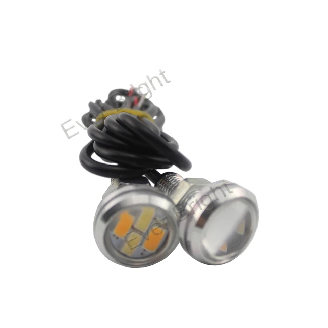 YM E Bright 2 шт. (1 пара) 3 мм 5730 4 SMD Eagle Eye Белый/янтарный переключатель двойной цвет 12 в