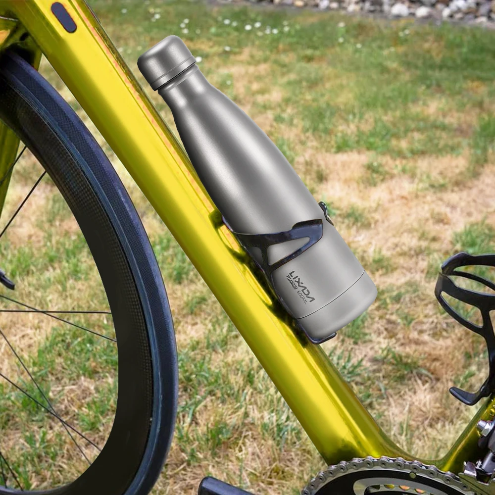 Lixada 500 ml de botella de agua de doble pared de vacío aislado al aire libre Camping mochila senderismo ciclismo vajilla