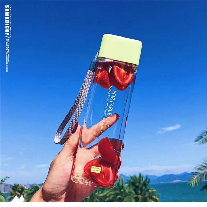 

480ml Summer Sports Cycling Camping Readily Space Health Lemon Juice Milk Water Bottle
