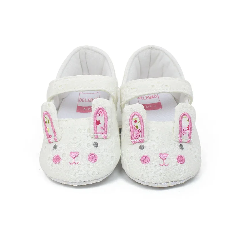 

Spring/Autumn New Design Infant Toddlers Baby Girl Lovely Rabbit Hook & Loop Soft Sole Baby Shoes wholesale