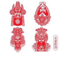 Пекинская опера Facebook Китайский стильный металлический полые закладки литература искусство изысканный китайская окрашенные закладки