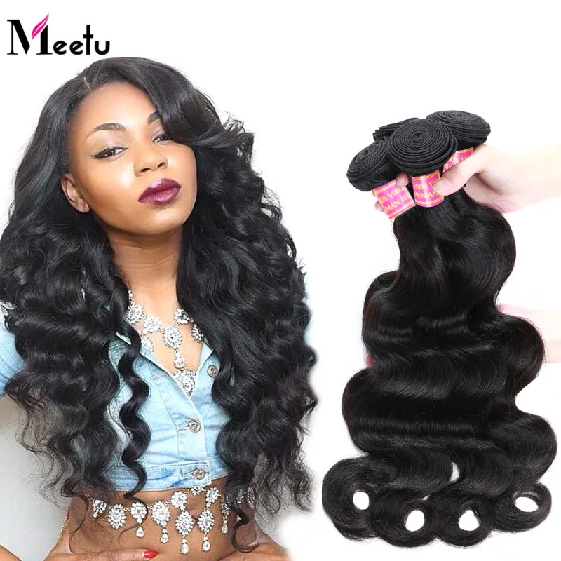 Top Quality Indian Body Wave Human Hair 4 Pcs 100g Bundle Deals Cheap