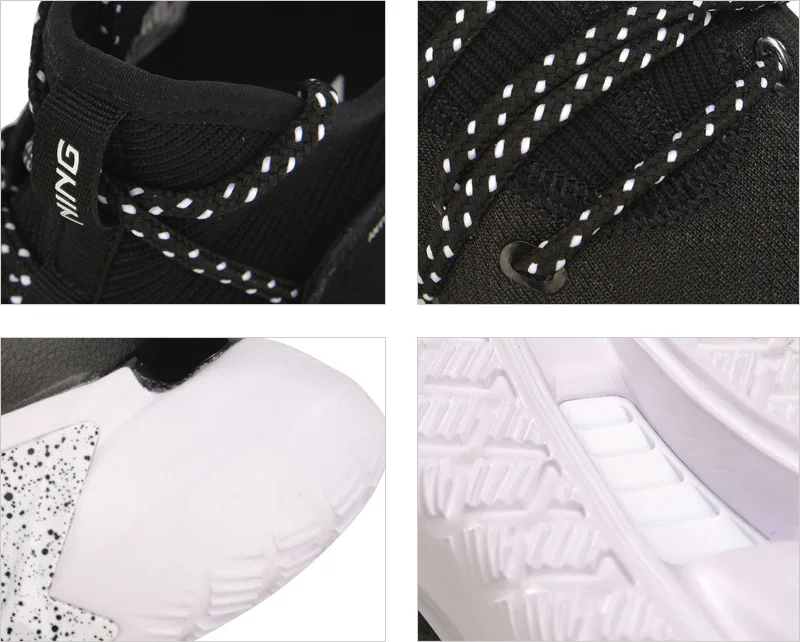 Li-Ning/Женская обувь для активного отдыха; однотонная трикотажная дышащая удобная спортивная обувь с подкладкой; кроссовки для отдыха; AGLP038 YXB274