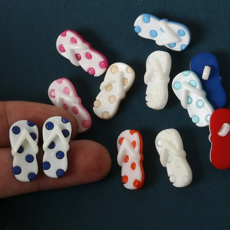 

50PCs Decorative Shank Plastic Buttons Resin Handle Button for Baby Clothes Kids Cartoon Sewing