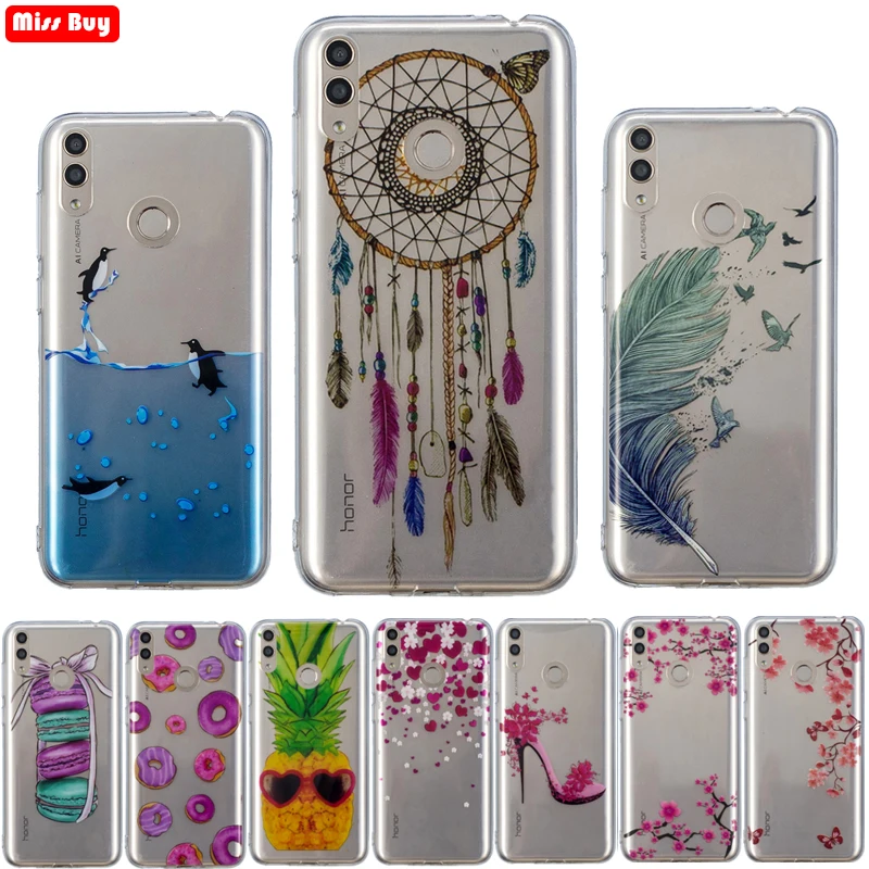Missbuy Case For Huawei Honor 8X 6.5 inch Transparent Clear Slim Back Cover 8 X Honor8X X8 Fundas |