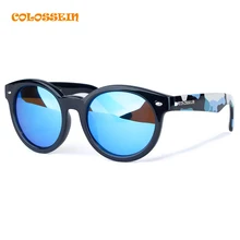 COLOSSEIN Sports Sunglasses Women Round Plastic Hot Summer Classic Fashion Camouflage Frame Polarized Eyewear New Trendy