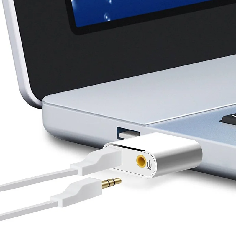 Алюминиевый USB звуковая карта hifi magic voice 7 1 канал внешний к разъему 3 5 мм наушники