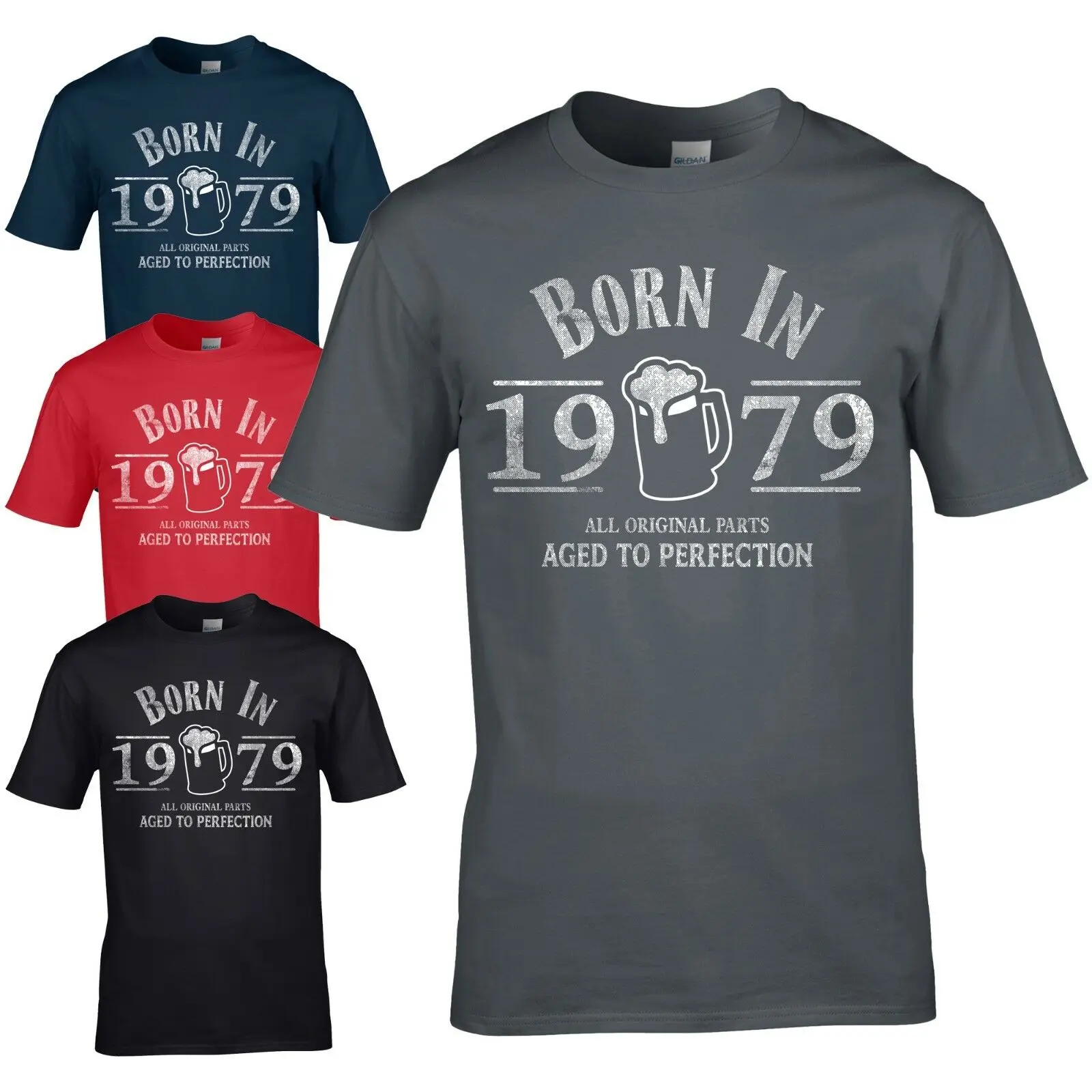 Born in 1979 футболка-40-летний подарок на день рождения пиво смешной возраст Gift2019