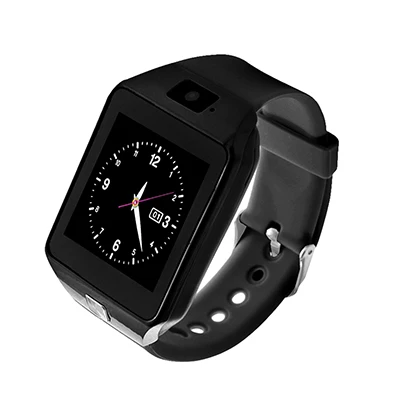 DZ09 Смарт часы 2,0 м Bluetooth Камера звонок Smartwatch поддержка SIM карты памяти для IOS телефона Android дети часы с коробку - Цвет: Black