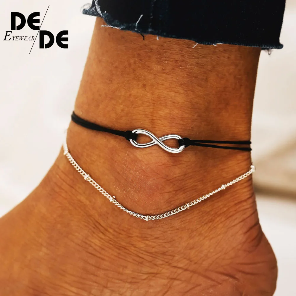 

Bohemia sun pendant Beads anklet Bracelet for Women in the summer leg Ankle Foot Jewelry Anklets 2019