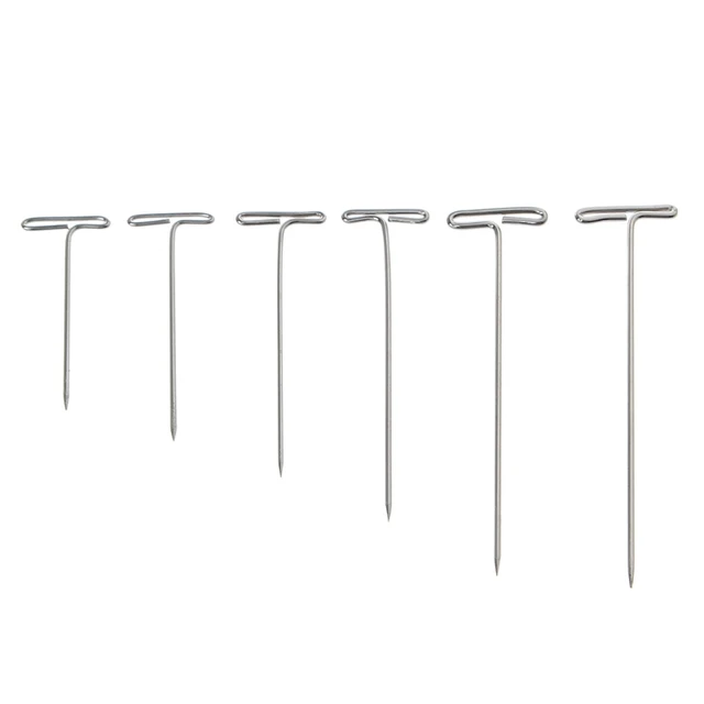 100 pcs t pins needle metal silver push pins paper fixing office