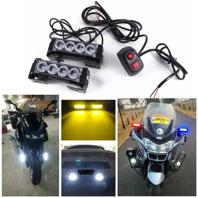 12v DRL Led flash strobe light Emergency warning lamp Hazard Caution