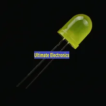 100 шт., F10 10 мм, красный светильник, красный, зеленый светильник, зеленый, желтый светильник, желтый, синий, голубой, яркий светодиодный светильник, круглые бусины