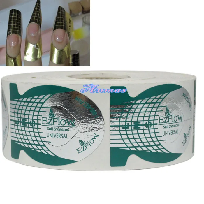 

500 PCS NAIL ART GUIDE FORM ACRYLIC UV GEL TIPS EXTENSION TOOL GREEN