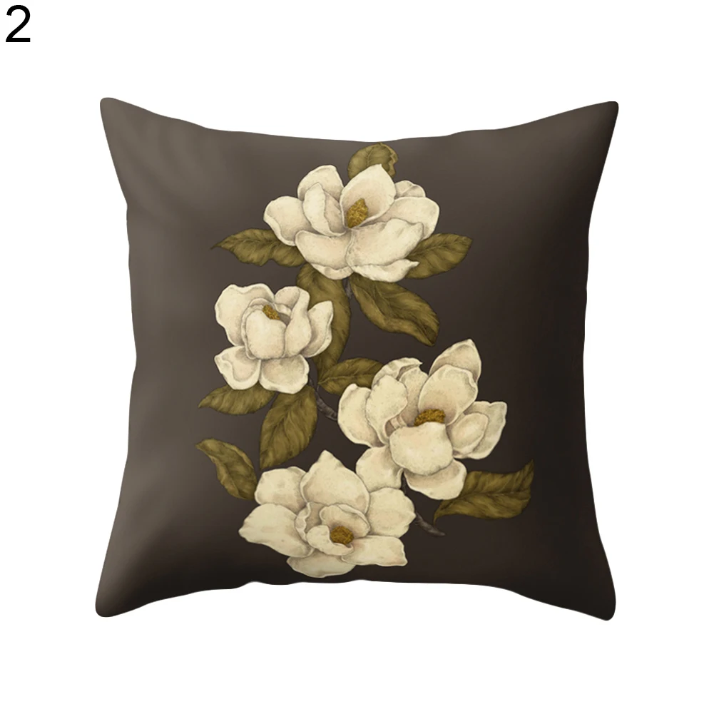 Buy Flower Floral Pattern Square Throw Pillow Cover