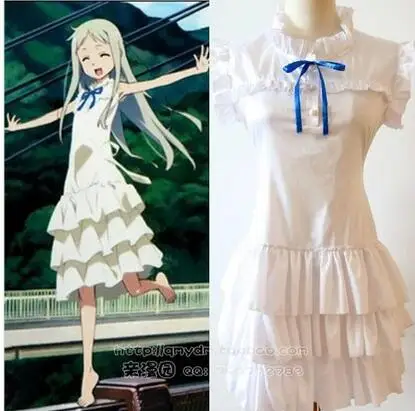 ANOHANA Meiko Menma Honma Dress Outfit Cosplay Costume