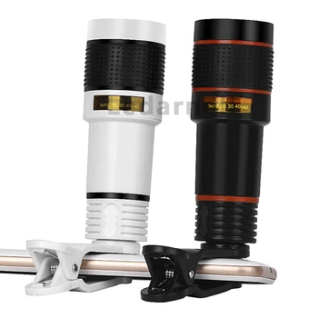 

Ledarnell Mobile Phone Telephoto Lens 12X Zoom Optical Telescope Camera Lens with Clips For iphone 4S 5S 6S 7 All Phone No Dark