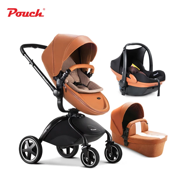 3 In 1 Pouch Baby Strollers Including Car Seat Stroller And 3 In 1 Pouch Baby Strollers Including Car Seat Stroller And Sleeping Basket Leather